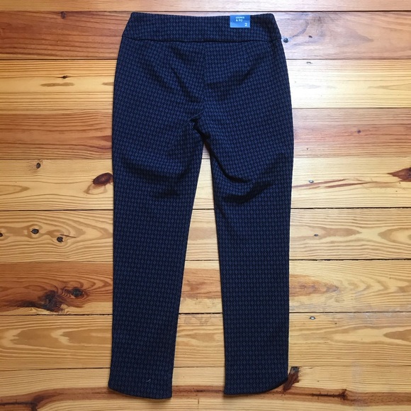 Crown & Ivy Navy Black Velvet Work Pants, NWT, 2 - Picture 10 of 13